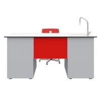 Учителска маса RFG, лабораторна, 160 х 70 х 75 cm, HPL... - 2
