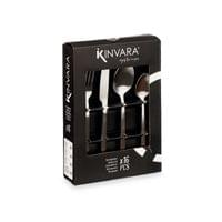 Прибори за хранене Kinvara, сребрист мат, 16 части - 2