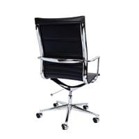 Офис стол RFG Haven W, екокожа, до 120 kg, черна седалка, черна облегалка - 2