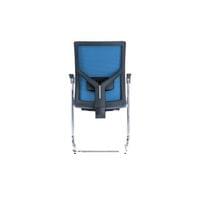 Посетителски стол RFG Snow Black M, дамаска и меш, до 120 kg, тъмносиня... - 5