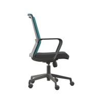 Офис стол RFG Smart W, дамаска и меш, Tilt механизъм, до 120 kg, черна... - 2