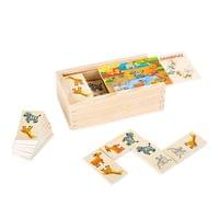 Small Foot Домино Сафари, дървено, 28 части - 1
