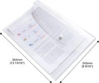 Rapesco Папка Eco GRS, PP, с копче, A4+, прозрачна, 10 броя - 2