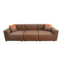 Модул RFG Kiano ляв, екокожа 950 х 880 х 740 mm, кафяв - 2