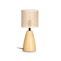 Настолна лампа Giftdecor, овална, ефект дърво, висока - 1 Настолна лампа Giftdecor, овална, ефект дърво, висока - 1