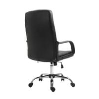 Директорски стол Mega Chrome, екокожа, Tilt механизъм, до 130 kg, черен - 3