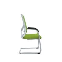 Посетителски стол RFG Snow M, дамаска и меш, до 120 kg, зелена седалка,... - 4
