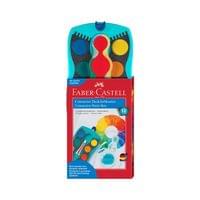 Faber-Castell Акварелни бои Connector, 12 цвята, тюркоазена палитра - 2
