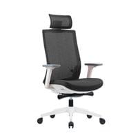 Ергономичен стол RFG Meteor White HB, дамаска и меш, до 130 kg, сива... - 1 Ергономичен стол RFG Meteor White HB, дамаска и меш, до 130 kg, сива... - 1