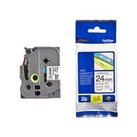Лента Brother TZE251 24 mm, черен печат върху бяла лента - 1