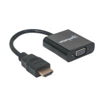 Адаптер Manhattan, HDMI към VGA, 2 Ethernet порта - 1 Адаптер Manhattan, HDMI към VGA, 2 Ethernet порта - 1