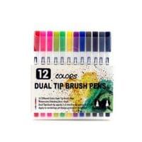 Foska Маркер-четка Brush Pen, 12 цвята - 0