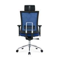 Ергономичен стол RFG Luxe Chrome HB, дамаска и меш, Multi-function... - 4