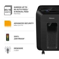 Шредер за унищожаване на документи Fellowes Automax 80M, Soho, Mini-Cut,... - 2 Шредер за унищожаване на документи Fellowes Automax 80M, Soho, Mini-Cut,... - 2