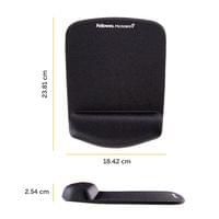 Пад за мишка Fellowes Plushtouch, ергономичен, черен - 2