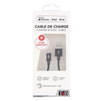 Кабел за TNB Iphone Lightning, 2 m, USB, черен - 1