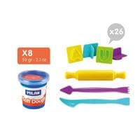 Milan Тесто за моделиране Soft Dough - Комплект Букви - 2 Milan Тесто за моделиране Soft Dough - Комплект Букви - 2