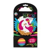 Moxy Книжка за оцветяване Еднорог, неонова, 40 листа - 1