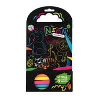 Moxy Книжка за оцветяване Джунгла, неонова, 40 листа - 1