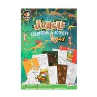 Moxy Книжка за оцветяване и дейности Джунгла, А4, 64... - 1