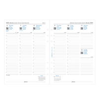 Filofax Пълнител за органайзер Classic, А5, за 2025... - 2