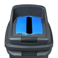 Кош за отпадъци Planet, за разделно събиране, 50 L, син - 3