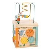 Small Foot Куб Сафари, дидактичен, дървен, 20 х 20 х 38 cm - 2