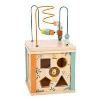 Small Foot Куб Сафари, дидактичен, дървен, 20 х 20 х 38 cm - 4