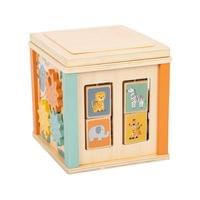 Small Foot Куб Сафари, дидактичен, дървен, 20 х 20 х 38 cm - 5