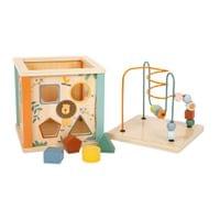Small Foot Куб Сафари, дидактичен, дървен, 20 х 20 х 38 cm - 6