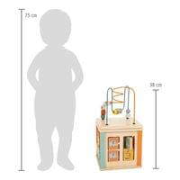 Small Foot Куб Сафари, дидактичен, дървен, 20 х 20 х 38 cm - 7