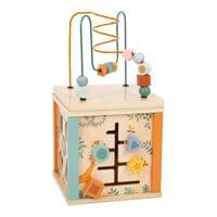 Small Foot Куб Сафари, дидактичен, дървен, 20 х 20 х 38 cm - 2