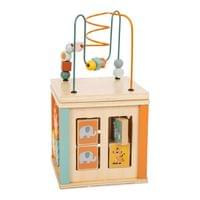Small Foot Куб Сафари, дидактичен, дървен, 20 х 20 х 38 cm - 3