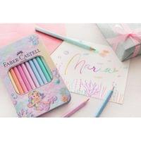 Faber-Castell Моливи Sparkle Jumbo, 10 пастелни цвята - 1