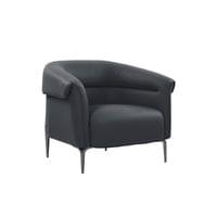 Фотьойл RFG Megan, екокожа, метална основа, черен - 1