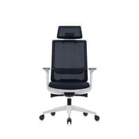 Ергономичен стол RFG Meteor X White HB, дамаска и меш, до 130 kg, черна... - 2
