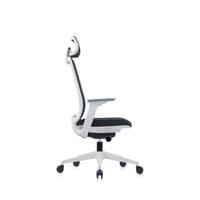 Ергономичен стол RFG Meteor X White HB, дамаска и меш, до 130 kg, черна... - 2