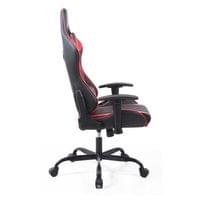 Геймърски стол RFG Bake, екокожа, метална основа, до 130 kg, черно-червен - 3
