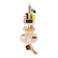 Small Foot Щанд за сладолед, с принадлежности, дървен - 5