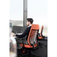 Eргономичен стол Interstuhl Joyce JC267, дамаска и меш, Synchronous... - 2