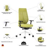 Eргономичен стол Interstuhl Joyce JC267, дамаска и меш, Synchronous... - 7