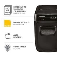Шредер за унищожаване на документи Fellowes AutoMax 150C, Cross-Cut, 32... - 2 Шредер за унищожаване на документи Fellowes AutoMax 150C, Cross-Cut, 32... - 2