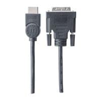 Преходник Manhattan HDMI MALE към DVI-D 24+1 MALE, 1.8 m - 2