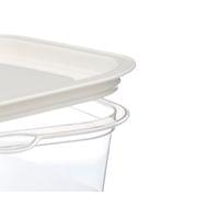 Кутия за храна Leknes, квадратна, пластмасова, 1000 ml, 5 броя - 3