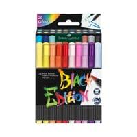 Faber-Castell Маркер-четка Black Edition, 20 цвята - 1