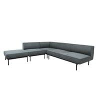 Модул RFG Klark, прав, текстил, 800 х 800 х 720 mm, сив - 2