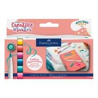 Faber-Castell Маркер-четка Creative Holiday Vibes, 6 цвята - 1