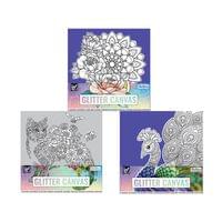 Craft ID Платно за оцветяване, покрито с брокат, асорти,... - 1