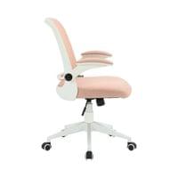 Офис стол RFG Pretty White W, дамаска и меш, Tilt механизъм, до 120 kg,... - 2
