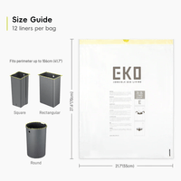 Торби за смет Eko, тип E, с връзка, 25-35 L, 12 броя - 4